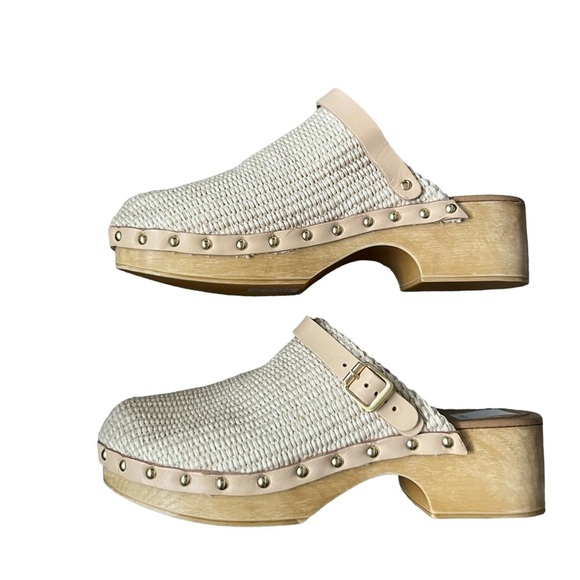 Dolce Vita Carlee Clogs in Tann/Natural Raffia Size 9 - Picture 5 of 15